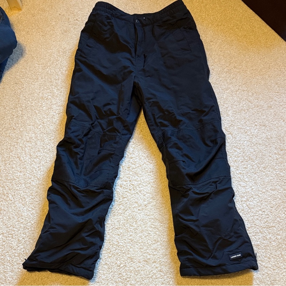 Lands' End Kids' reinforced knee snow pants